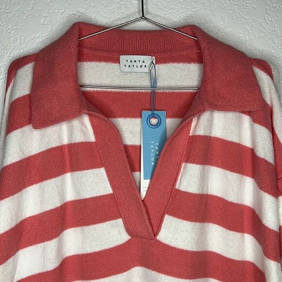NWT Tanya Taylor Maisie Knit Top Salmon Rose Sweater 2X - Picture 4 of 13